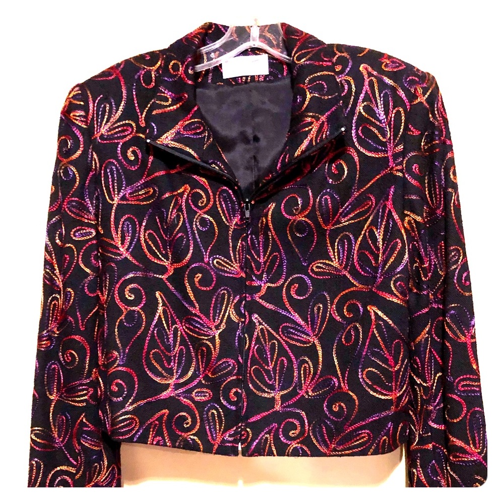 Sirree silk zip up dress jacket